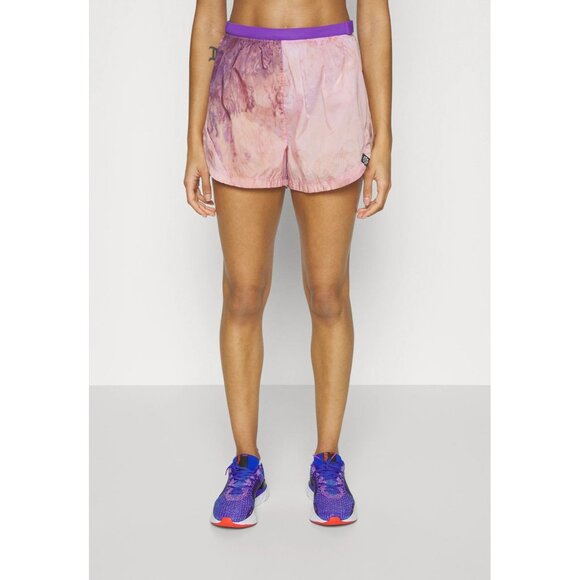 Nike Woman's Trail Repel Shorts Running Mid-Rise 3" Lined Purple DX1021-756 - Picture 2 of 9